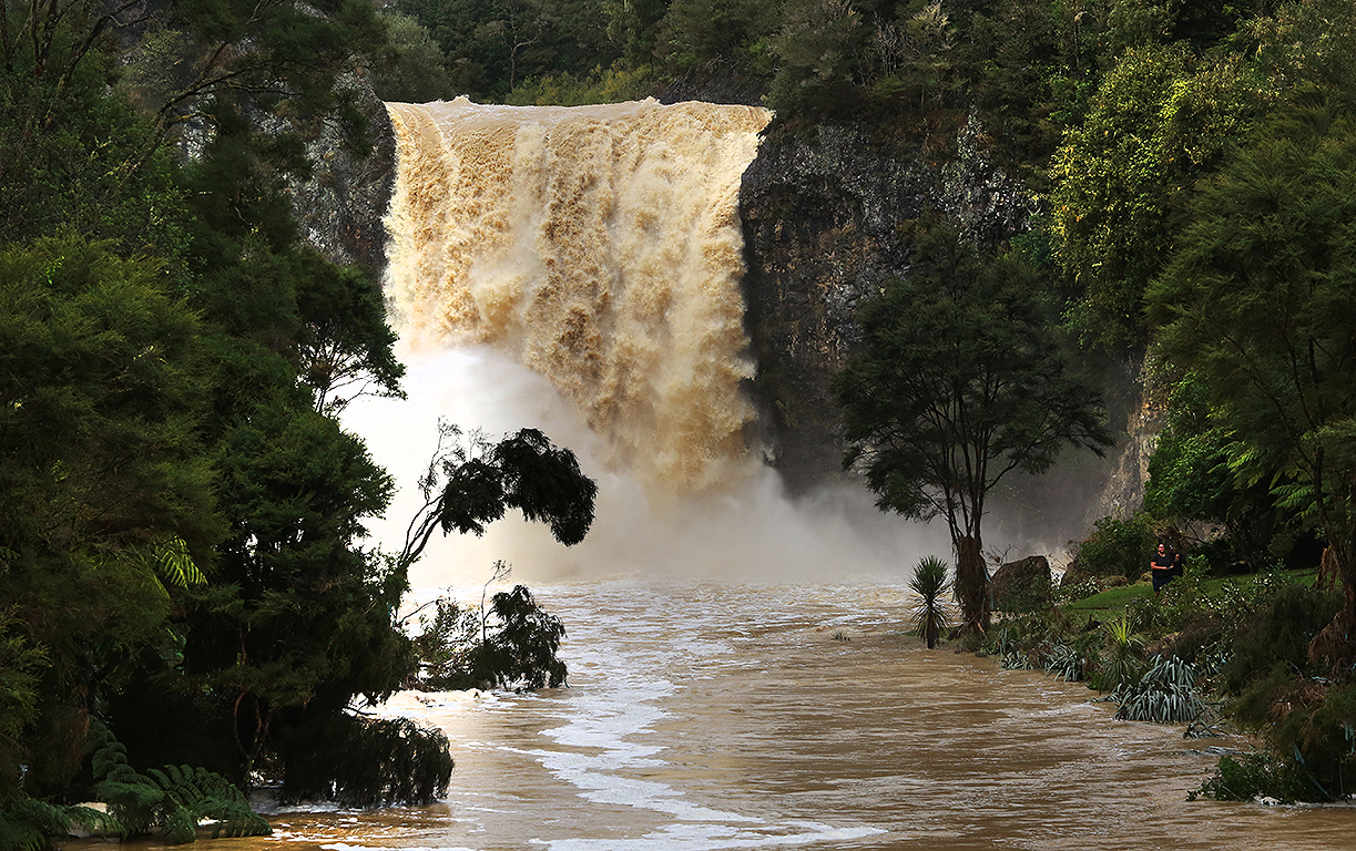 Wild weather moves on