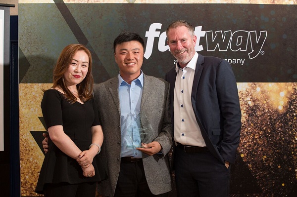 Michelle and Quin Wang with Scott Jenyns
