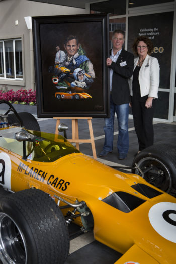 Bruce McLaren tribute painting unveiled