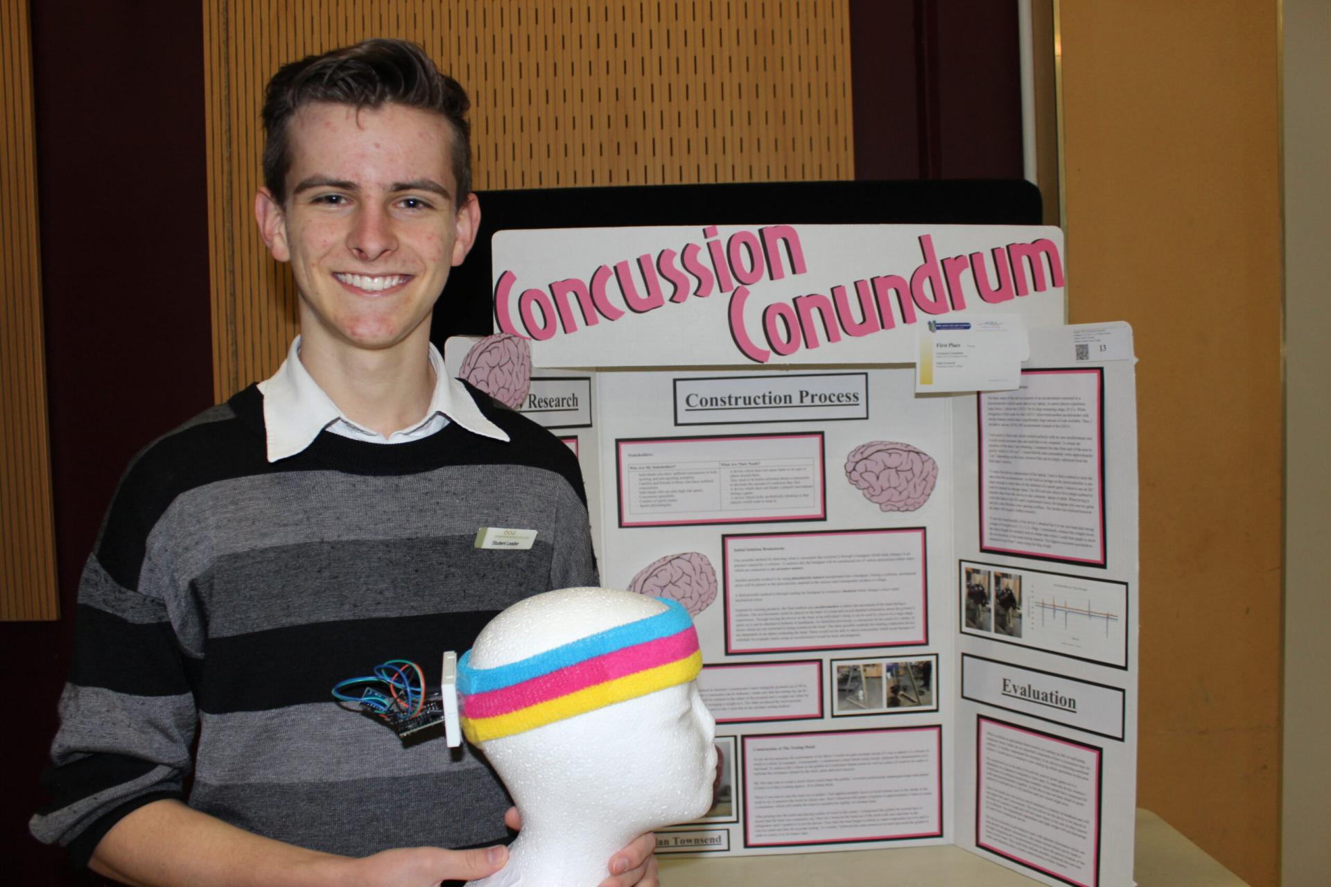 Award-winning device by Dylan measures concussion