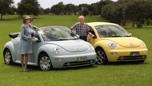 Car show celebrate 20 years of VW new Beetle