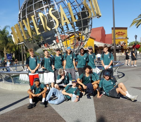 Pakuranga College shoot hoops in the USA