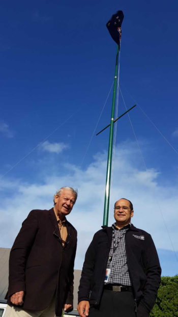 Mystery of missing flagpole solved