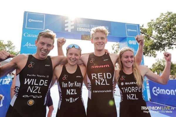 Golden Girl- local Triathlete amongst the medals at ITU events