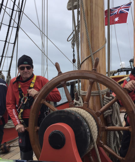 Beachlands local sails on Endeavour