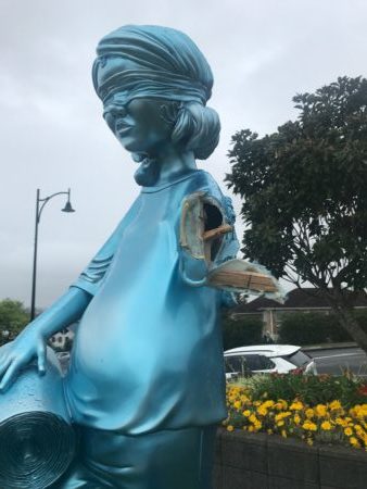Sculpture vandalised: Third time unlucky for ‘Kid Justice’