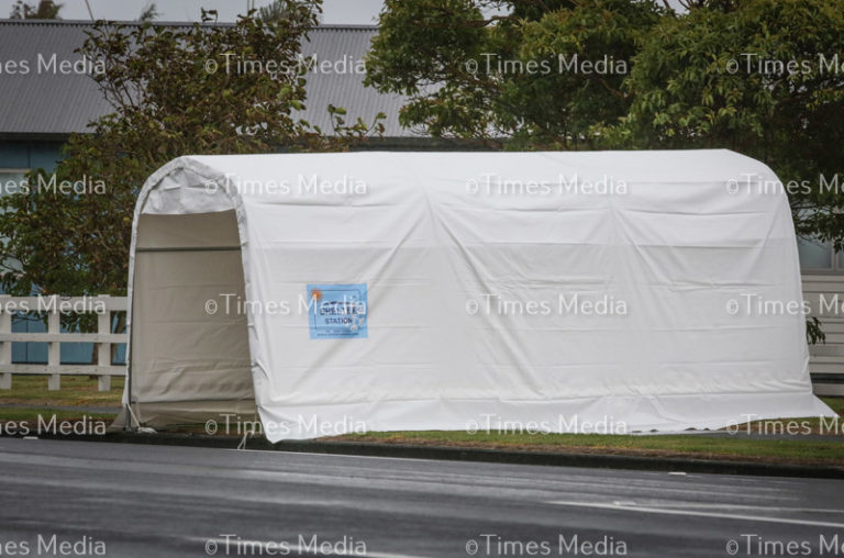 Stolen  Covid-19 testing tent recovered by police