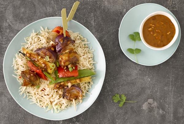 Vegetable Satay Skewers