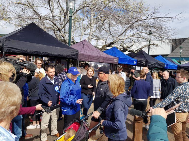 Shopping for votes at Howick Village Market