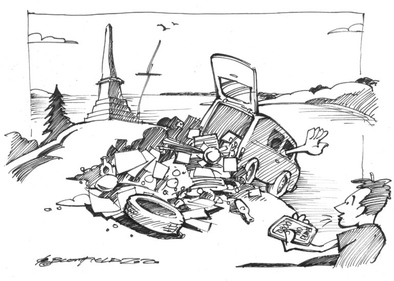 Enough of this illegal rubbish dumping!