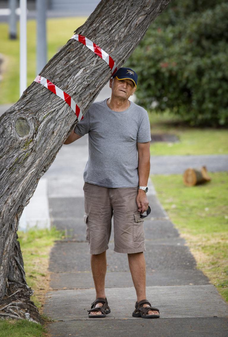 Man calling for tree branch’s removal