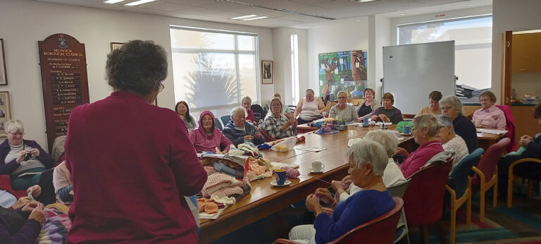 Connection, charity and calm through knitting