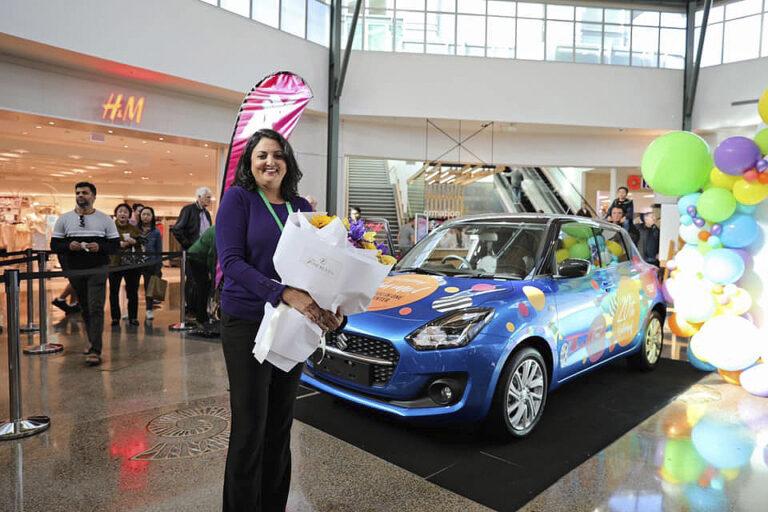 Lucky Taniya wins new car