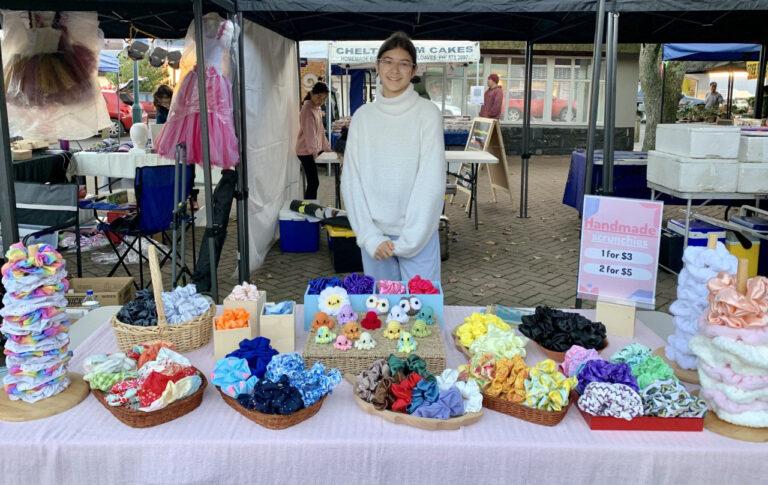 Young stall holder impresses