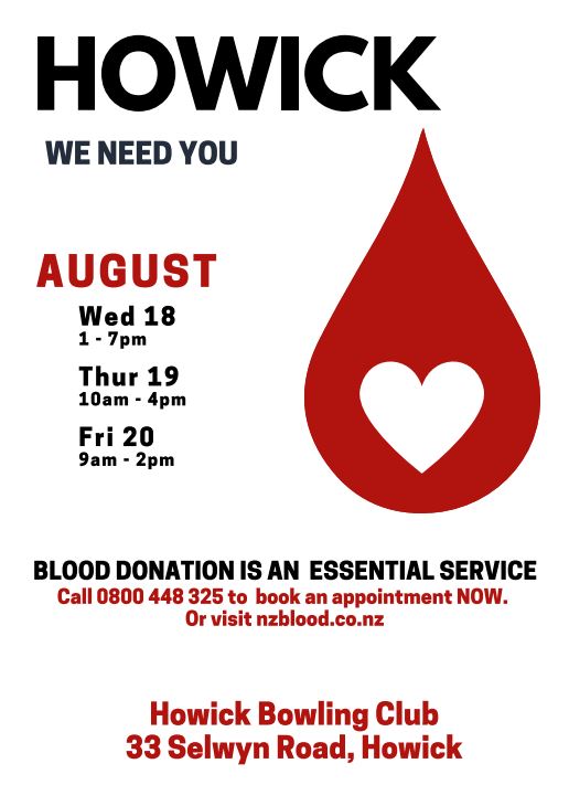 Blood donations an essential service