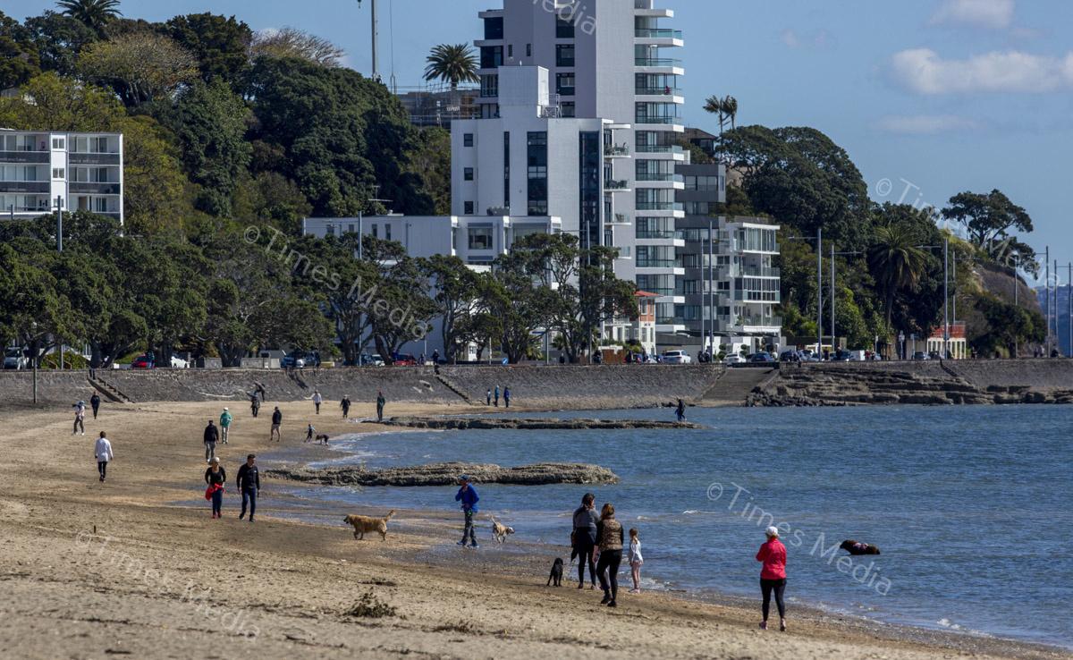 Kohimarama Beach, day 17 of Level 4 Lockdown in Auckland.