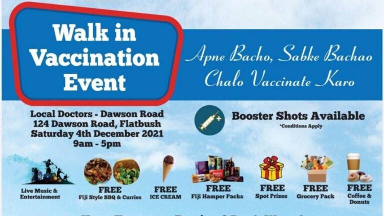 Walk-in vaccination site on Saturday