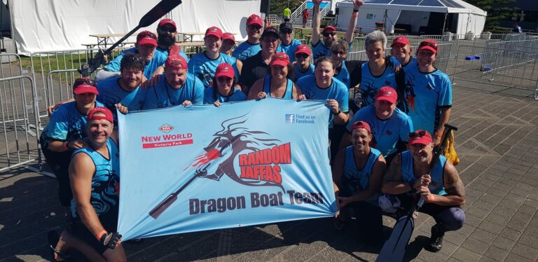 The Random Jaffas take gold at Wellington Dragon Boat Festival