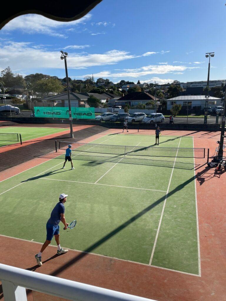 Tennis clubs meet in annual derby