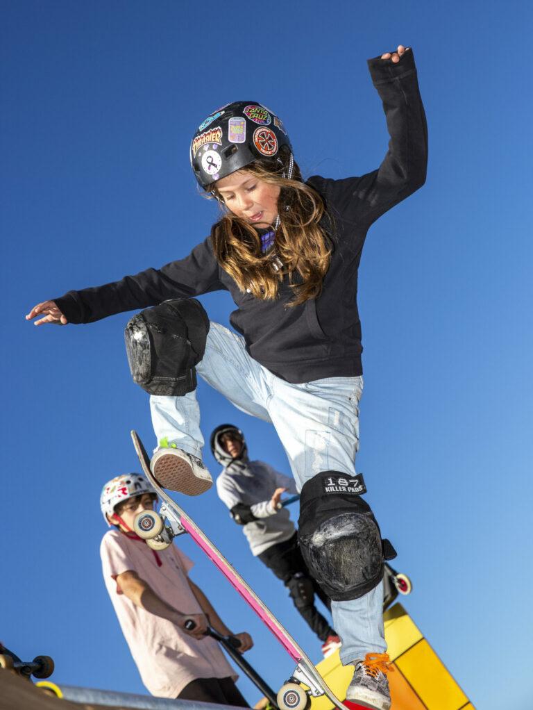 Skaters flock to new halfpipe