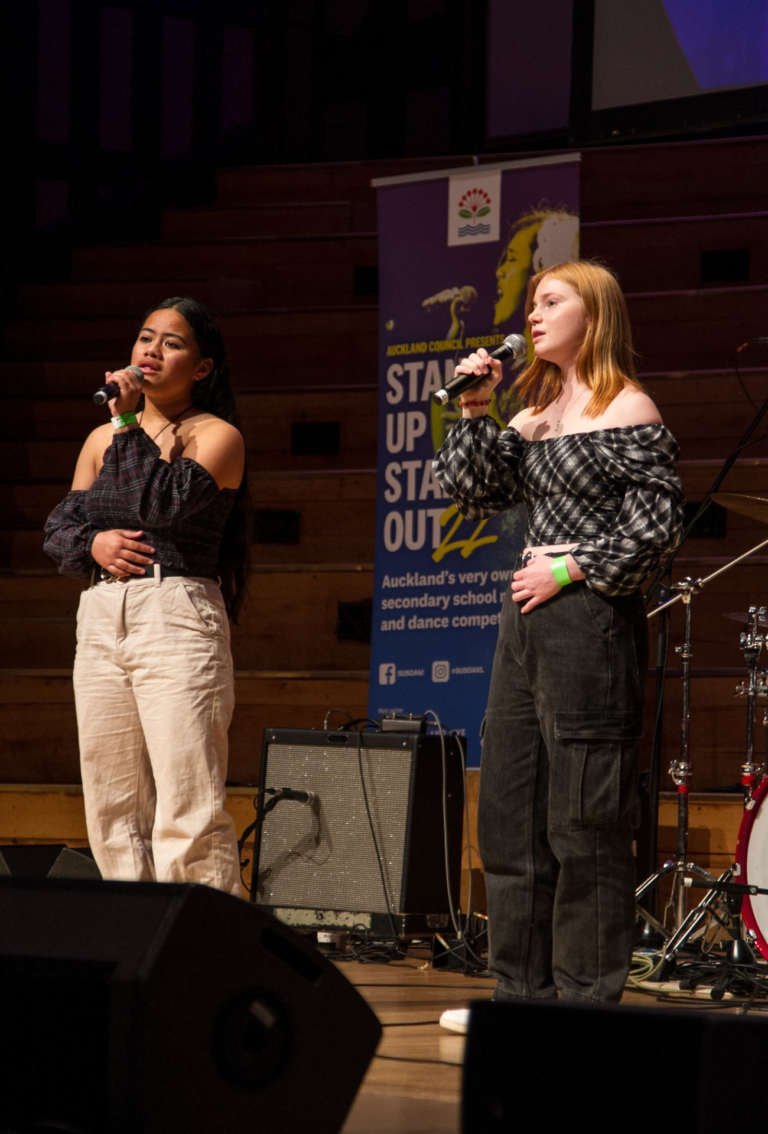 Students sing to secure second