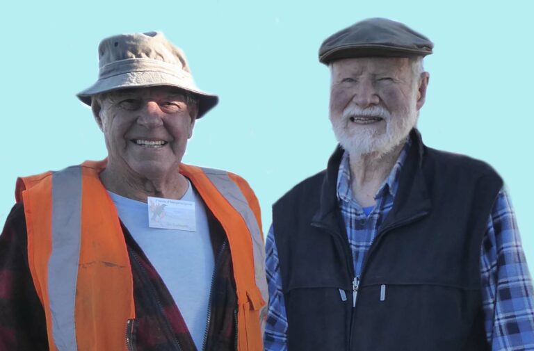 Friends of Mangemangeroa honours Duckworth and Falla