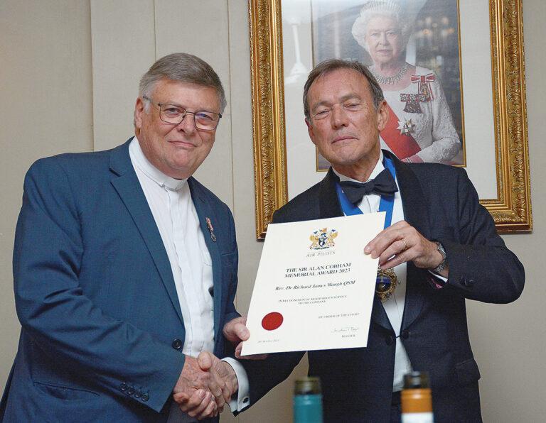 Waugh honoured for aviation chaplaincy