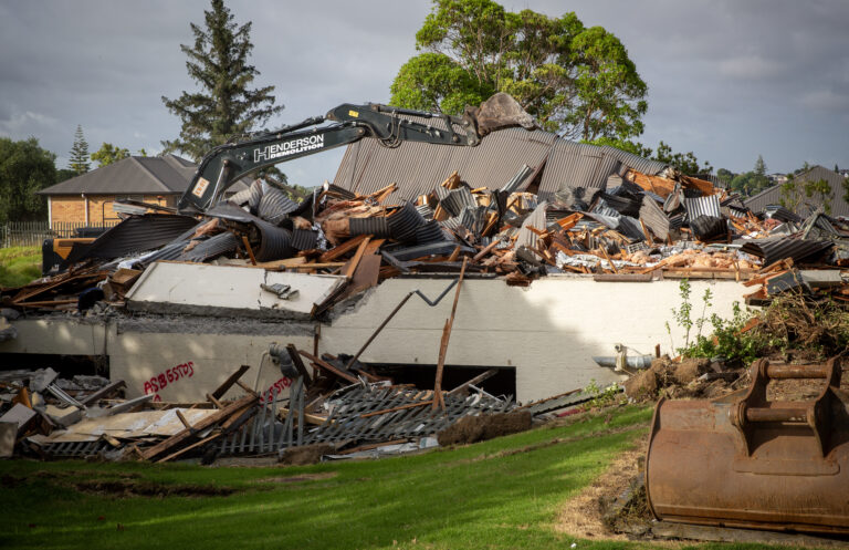 Former police station demolished to make way for townhouses