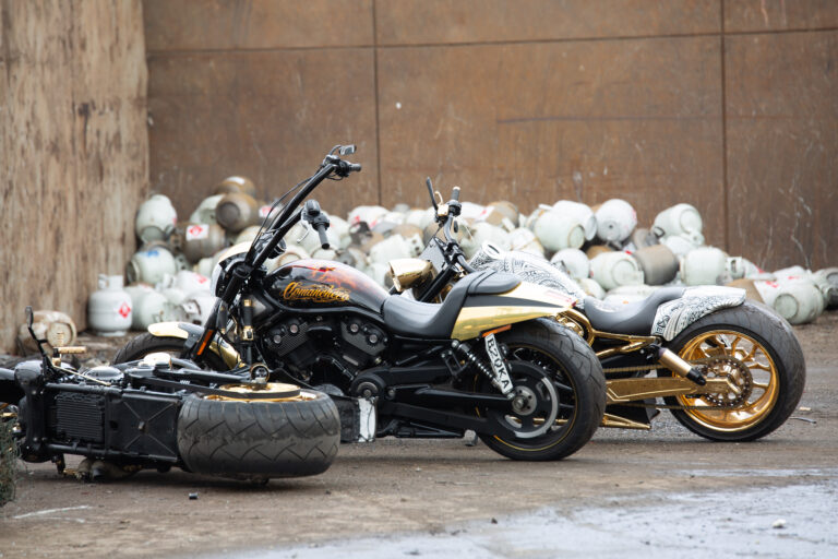 Gang motorcycles crushed as police gain new powers to tackle crime