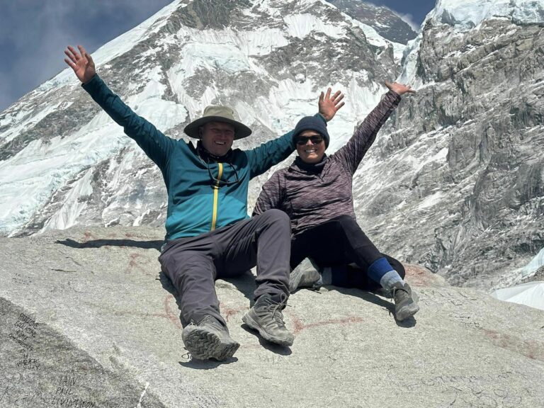 Adventurers reach base camp of world’s highest mountain