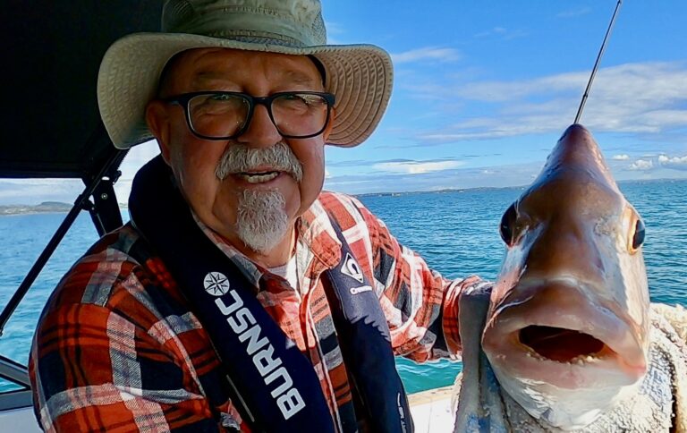 After landing a small shark, the snapper started biting