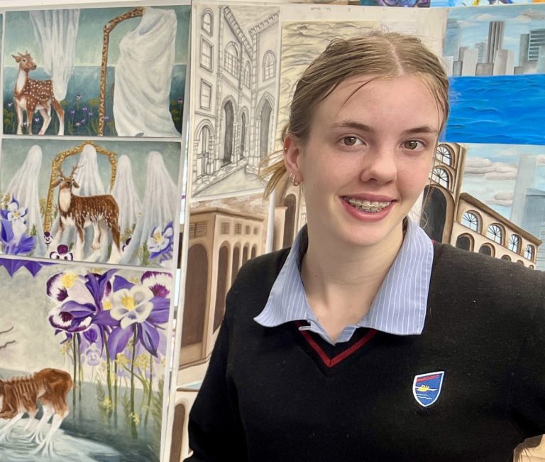 Senior art students unveil their creations