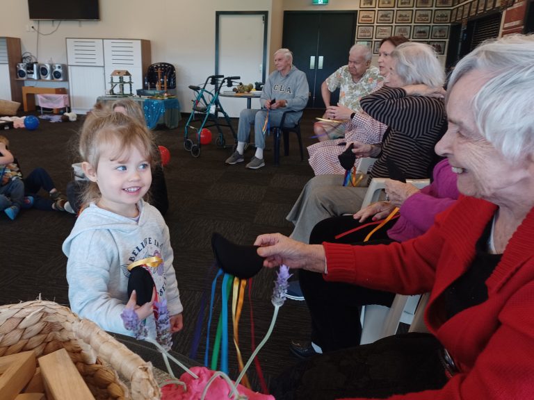 Kiddies bring smiles to rest home residents