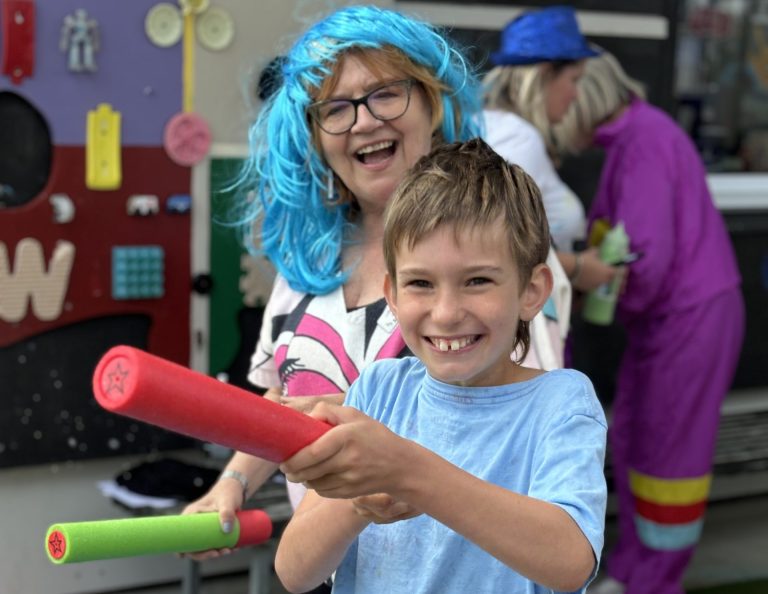 Smiles galore at school’s Crazy Colour Fun Day