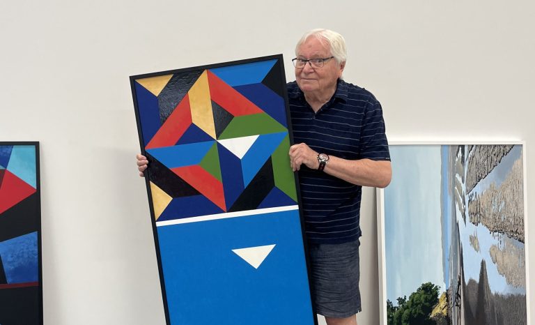 Paintings by decorative designer on show