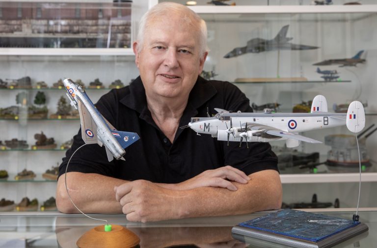 Scale modeller displaying stunning collection