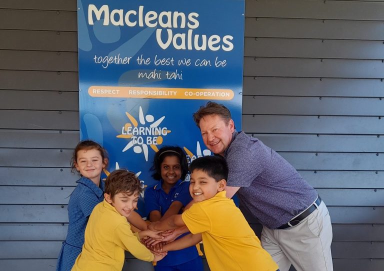 Principal in Person, with Matthew Cooke, Macleans Primary School