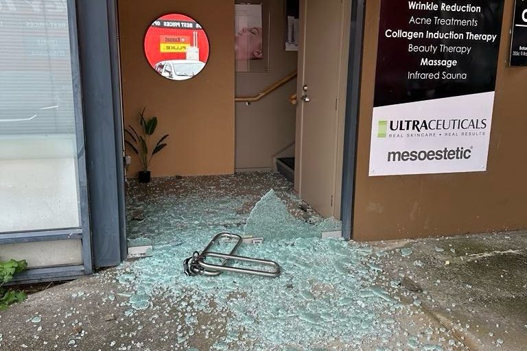 “Random thuggery” – vandal’s rampage at east Auckland beauty clinic