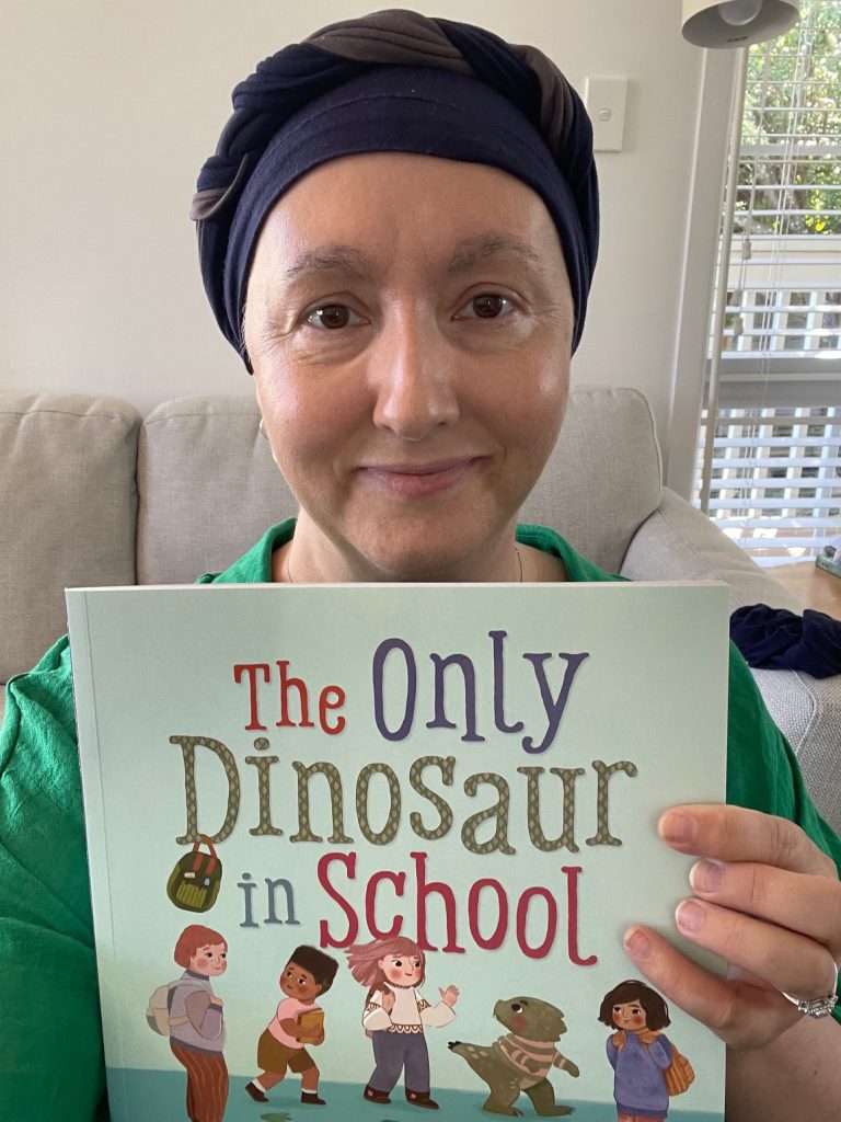 Theo the dinosaur immortalised in print