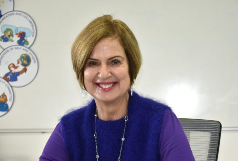 Principal in Person, with Dorothy Bigwood, Cockle Bay School