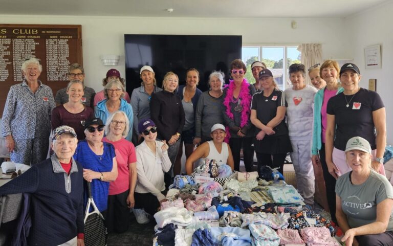 Tennis women rally for causes