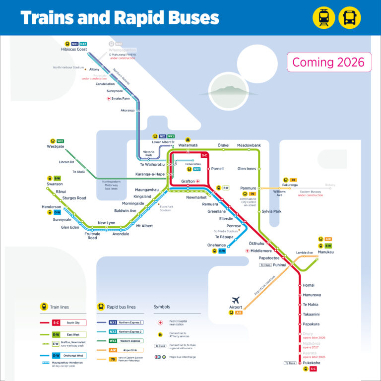 New rail map, line names revealed as CRL shunts closer