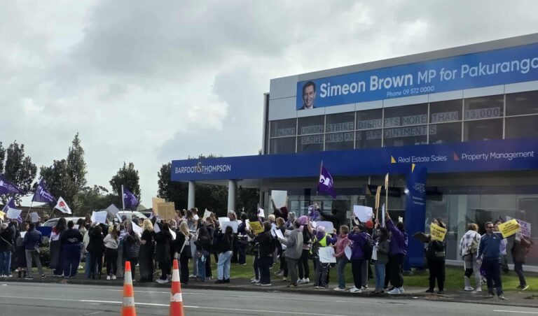 Health Minister Simeon Brown criticises striking nurses