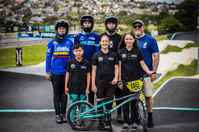 Hundreds of BMX riders pedal into east